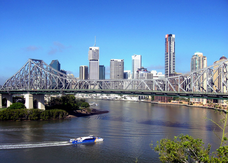 The Storey Bridge over the Brisbane river The Storey Bridge over the Brisbane river